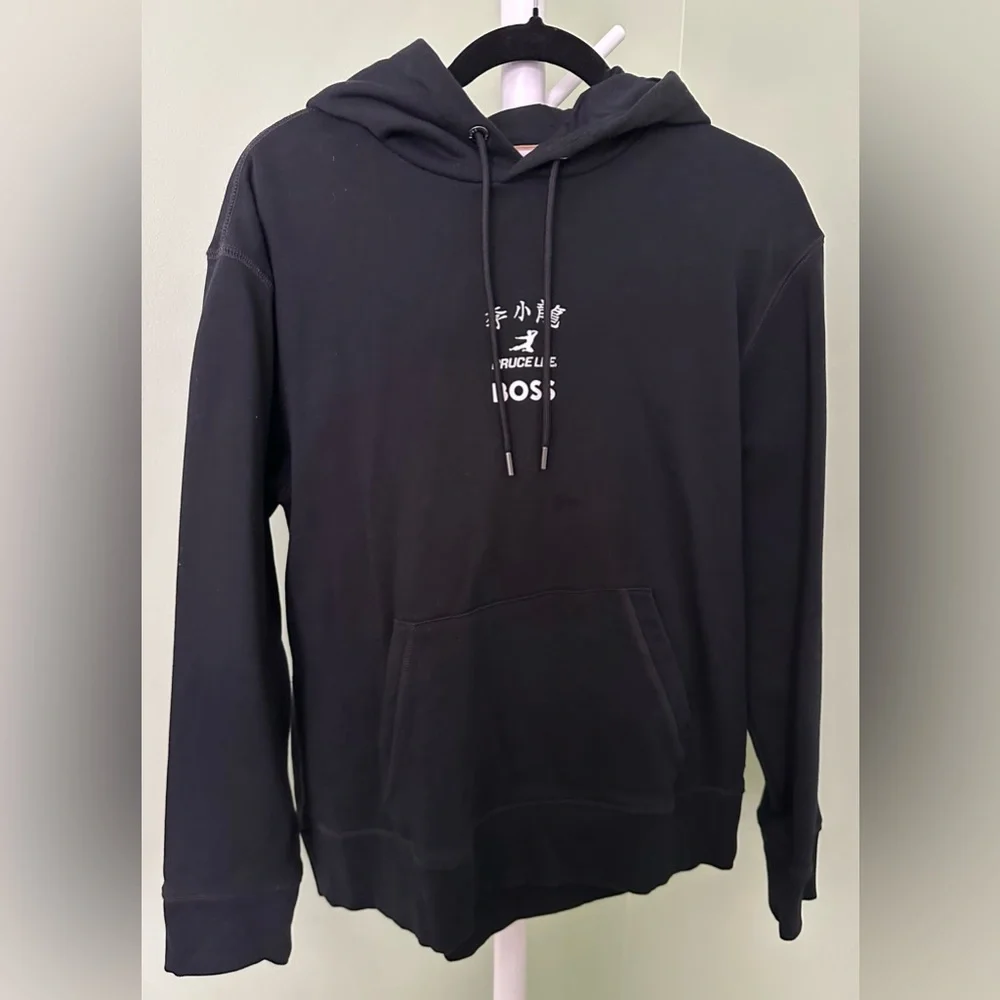 Hugo Boss Bruce Lee Hoodie Size L with Embroidered Bruce Lee EC - Picture 2 of 7
